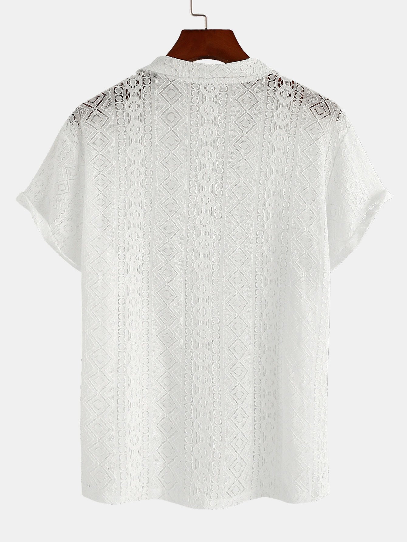 Chemise Cubane Texturée 100% Polyester – Coupe Classique Confortable pour un Style Unique 1