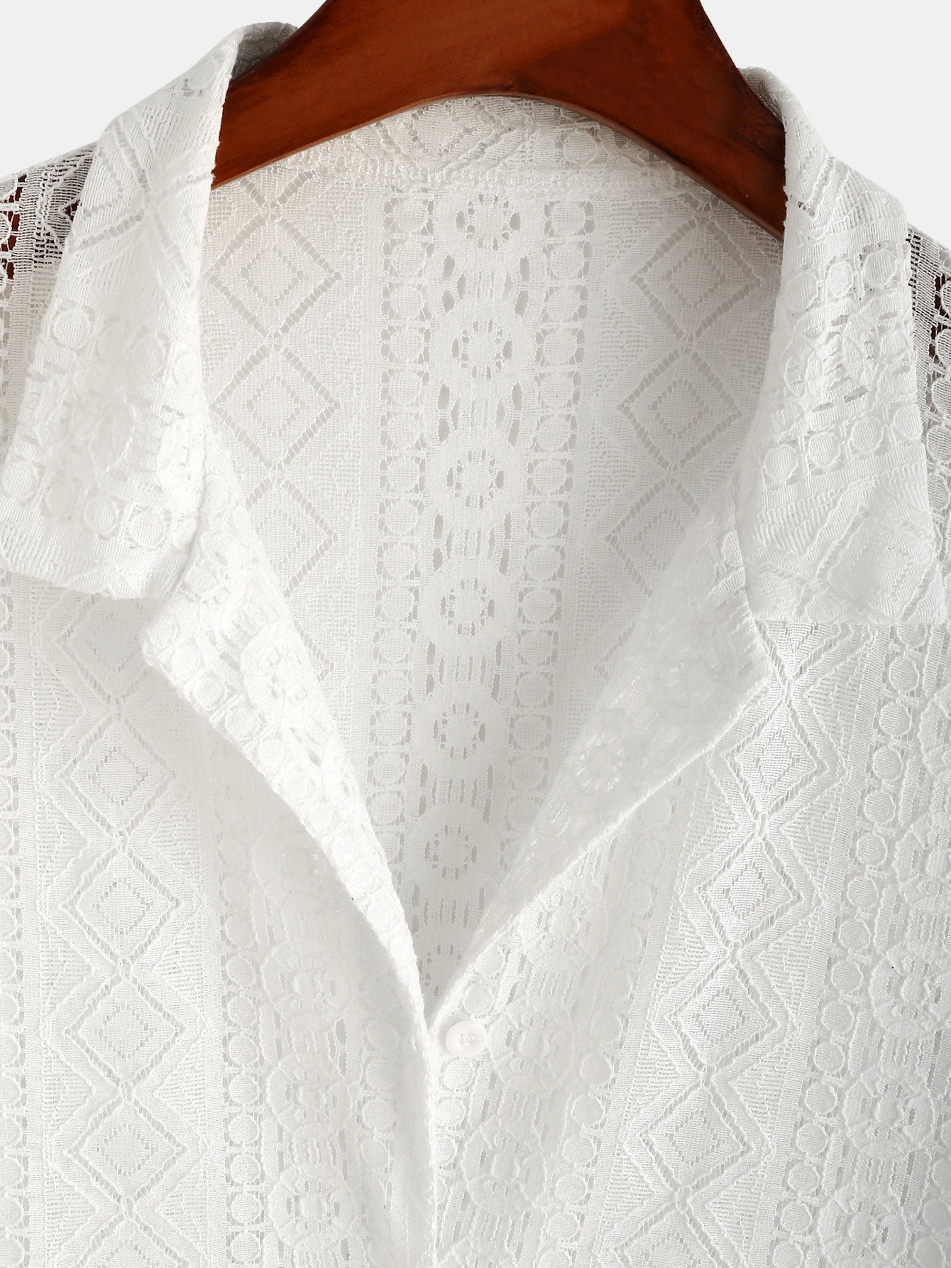 Chemise Cubane Texturée 100% Polyester – Coupe Classique Confortable pour un Style Unique 4