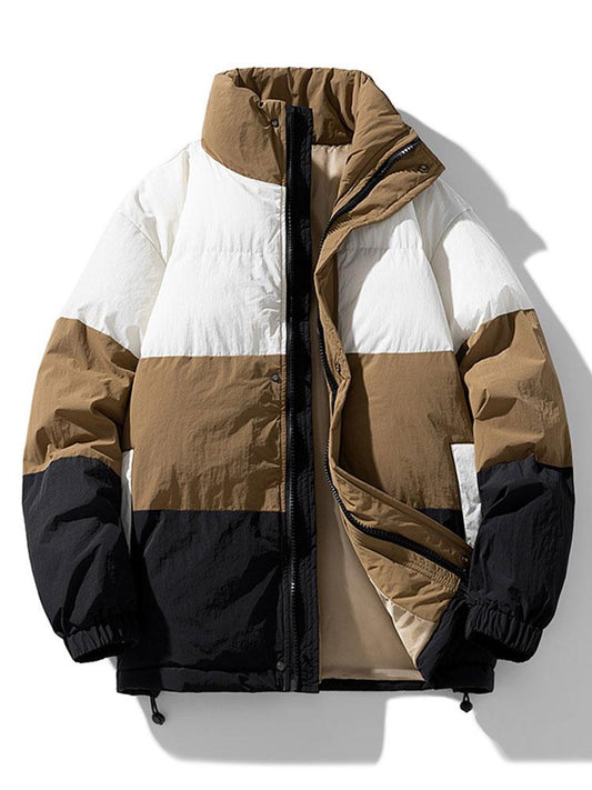 Doudoune Puffer Homme Colorée en Polyester, Coupe Relax pour Confort Optimal et Style Unique 0