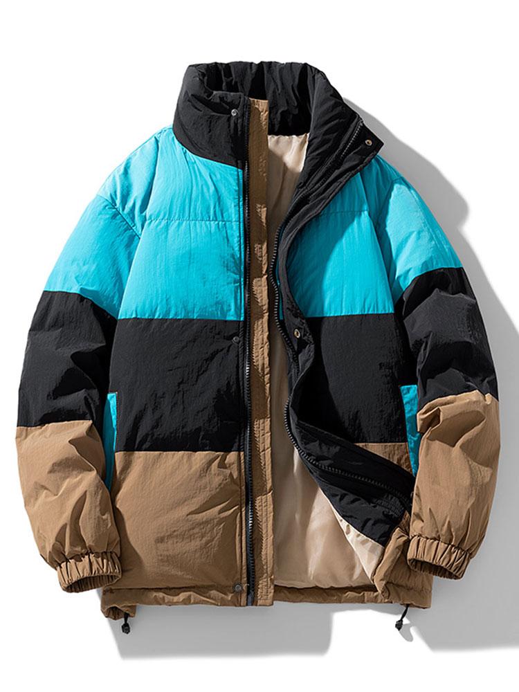 Doudoune Puffer Homme Colorée en Polyester, Coupe Relax pour Confort Optimal et Style Unique 2