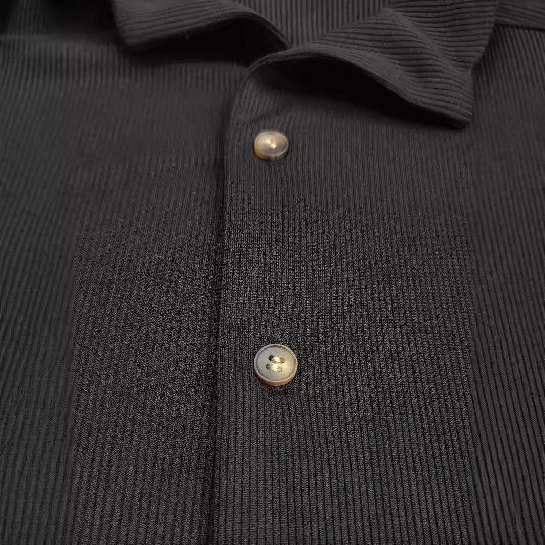 Ensemble Femme Noir Côtelé – T-shirt et Pantalon Confortables pour un Style Élégant et Moderne 2