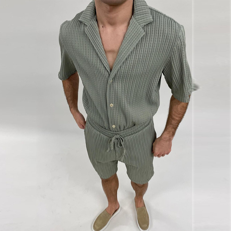 Ensemble d'Été Femme Léger en Tissu Texturé Élastique – Idéal pour Plage et Sorties Décontractées 2
