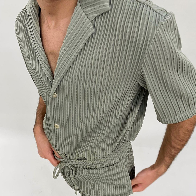 Ensemble d'Été Femme Léger en Tissu Texturé Élastique – Idéal pour Plage et Sorties Décontractées 3