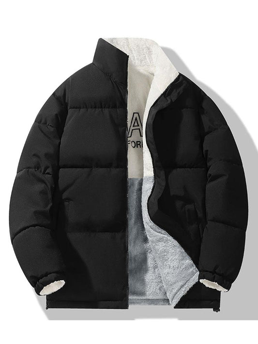 Manteau Femme Hiver Réversible en Fleece Teddy – Coupe Relax, 100% Polyester, Confort Optimal, Idéal pour Journées Fraîches 0