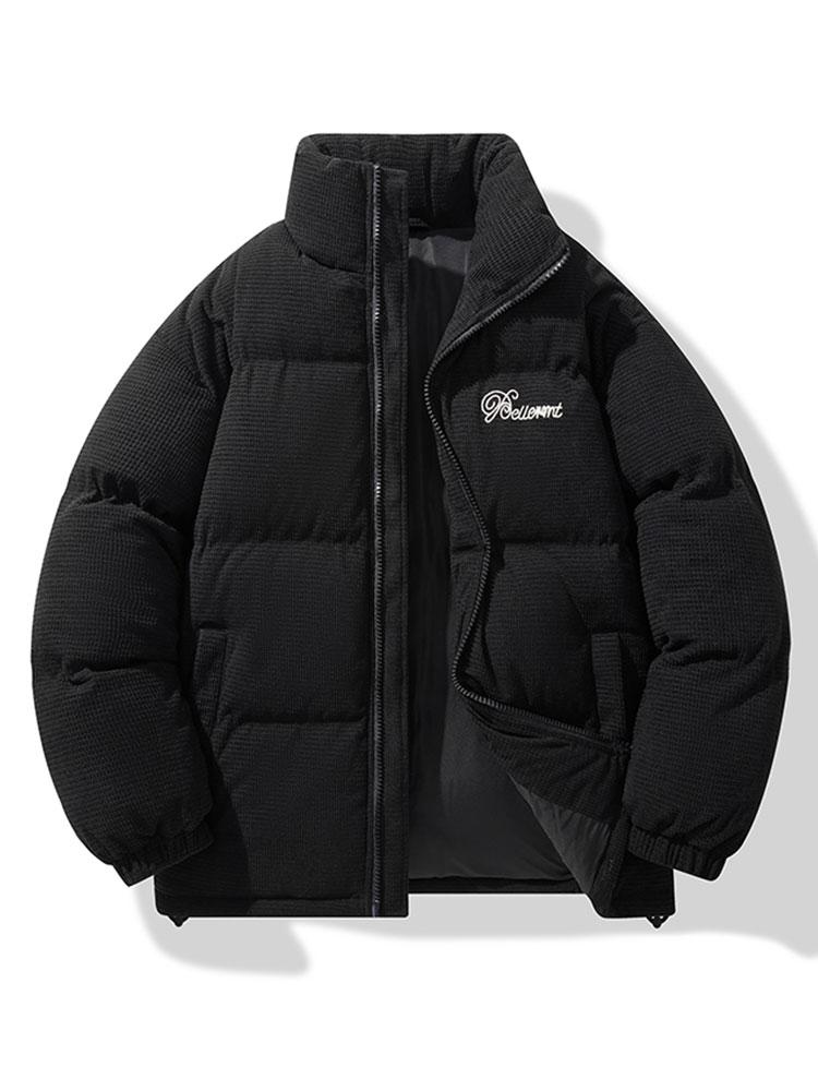 Manteau Hiver Femme Puffer en Velours Côtelé, Veste Chaude en Polyester avec Fermeture Éclair, Confort Optimal 2