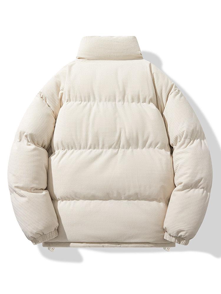 Manteau Hiver Femme Puffer en Velours Côtelé, Veste Chaude en Polyester avec Fermeture Éclair, Confort Optimal 5