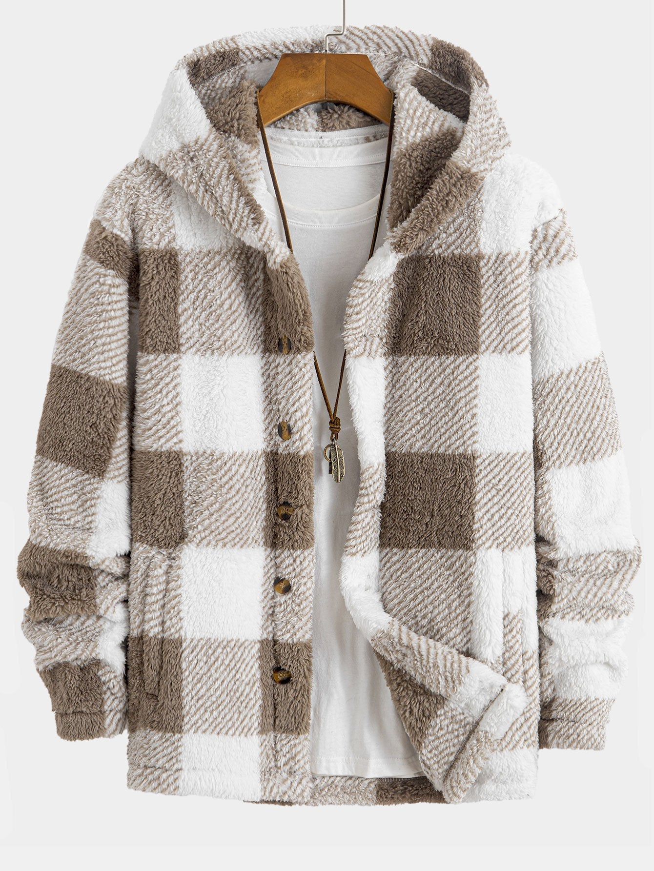 Manteau à Capuche Femme en Fleece Teddy – Design Unique, Confort Optimal, Coupe Relax, 100% Polyester 0