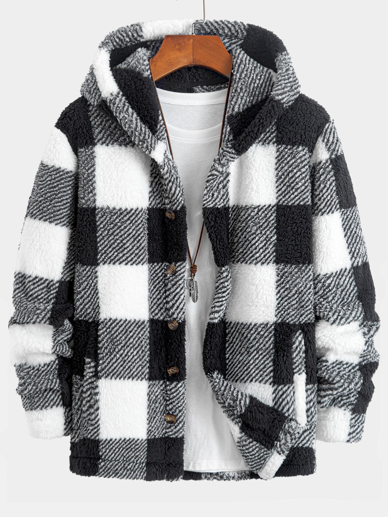 Manteau à Capuche Femme en Fleece Teddy – Design Unique, Confort Optimal, Coupe Relax, 100% Polyester 2