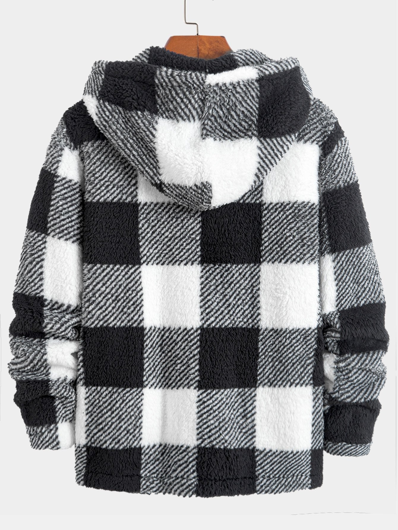 Manteau à Capuche Femme en Fleece Teddy – Design Unique, Confort Optimal, Coupe Relax, 100% Polyester 3