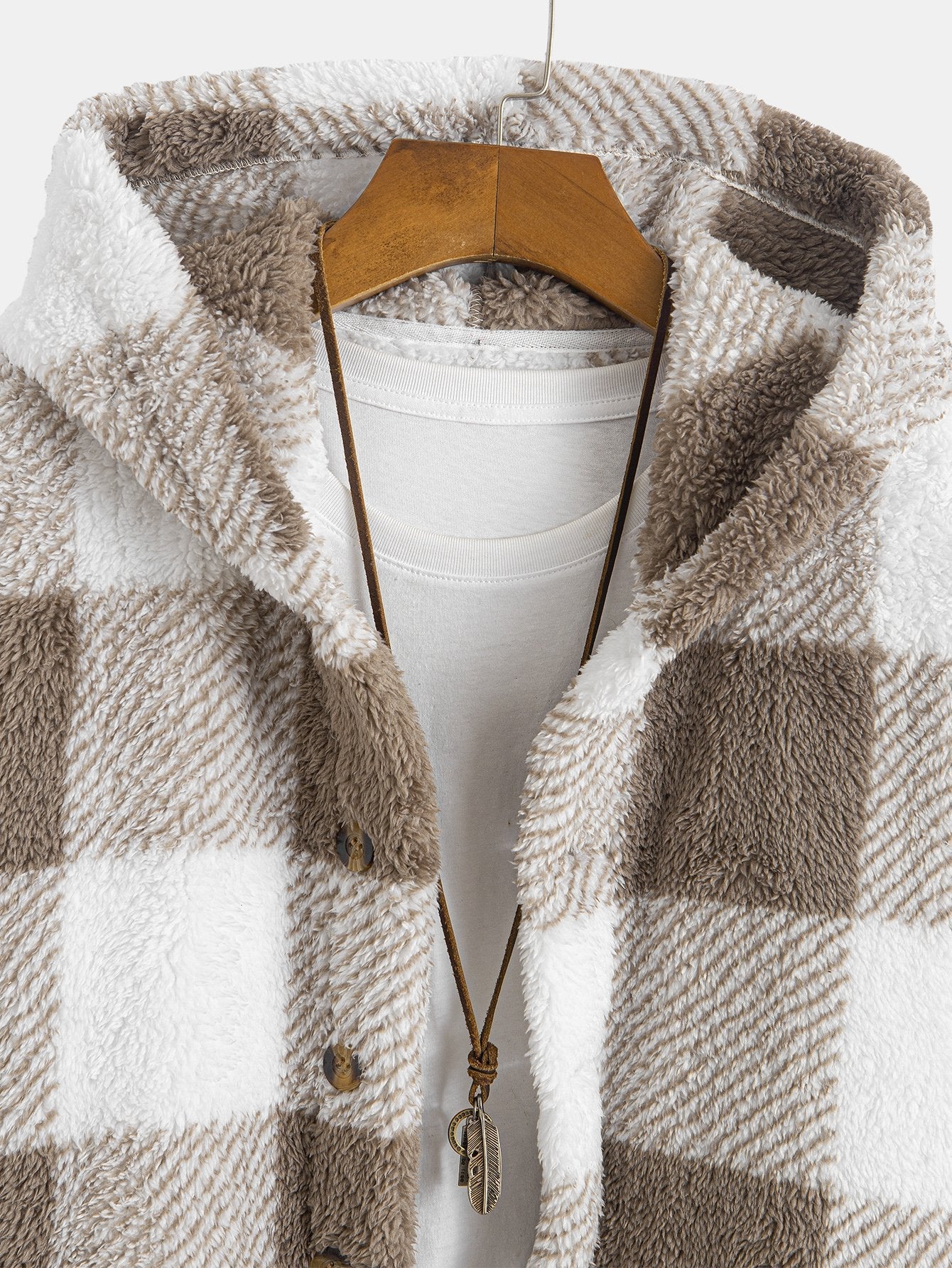 Manteau à Capuche Femme en Fleece Teddy – Design Unique, Confort Optimal, Coupe Relax, 100% Polyester 4