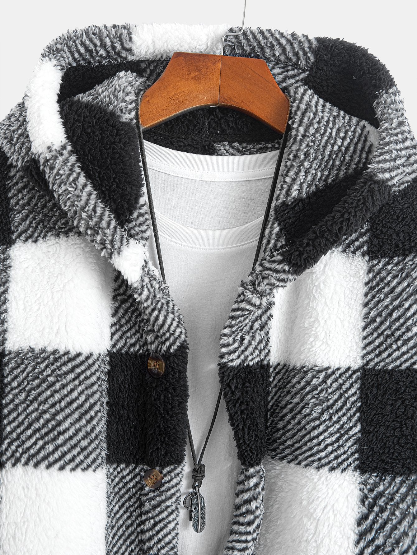 Manteau à Capuche Femme en Fleece Teddy – Design Unique, Confort Optimal, Coupe Relax, 100% Polyester 7