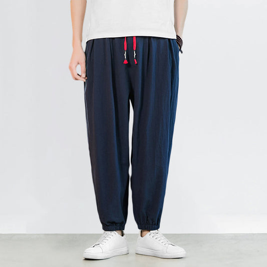 Pantalons Harem Japonais Élastiques avec Poches Profondes – Confort Légère et Style Tendance 0