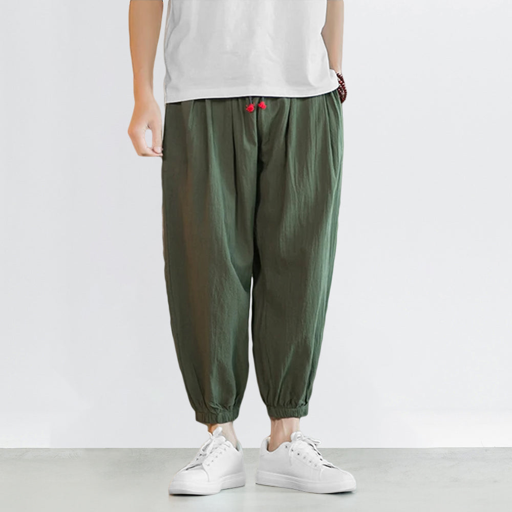 Pantalons Harem Japonais Élastiques avec Poches Profondes – Confort Légère et Style Tendance 3
