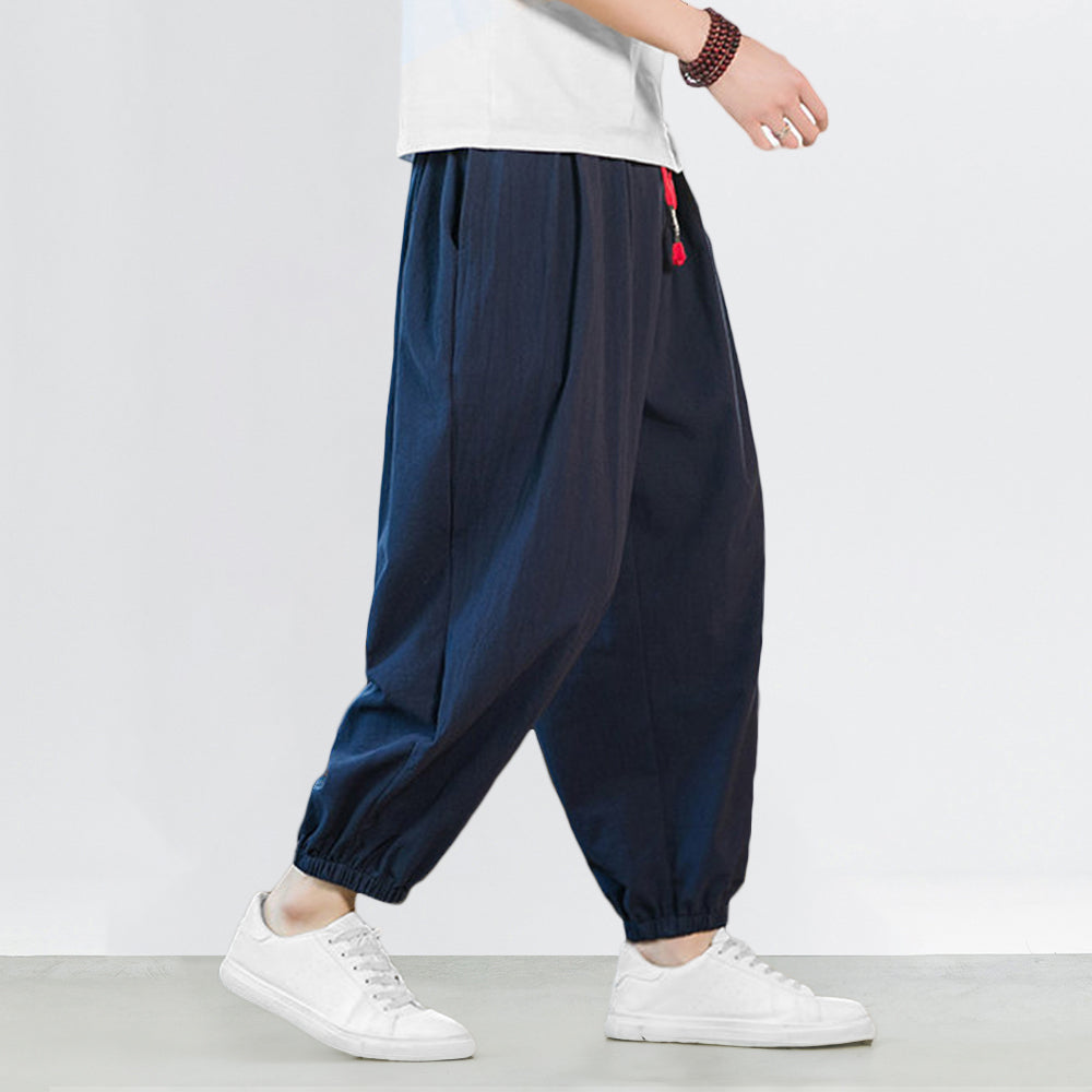 Pantalons Harem Japonais Élastiques avec Poches Profondes – Confort Légère et Style Tendance 4