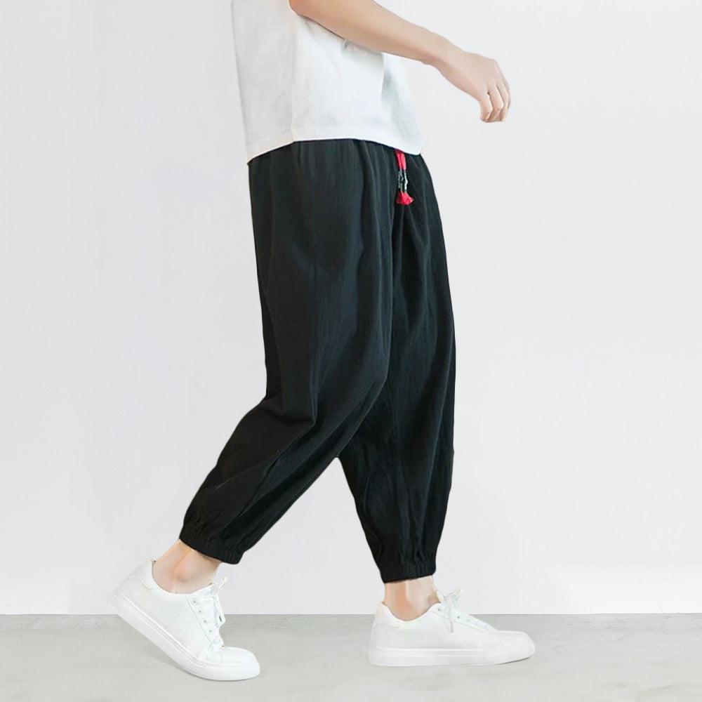 Pantalons Harem Japonais Élastiques avec Poches Profondes – Confort Légère et Style Tendance 6