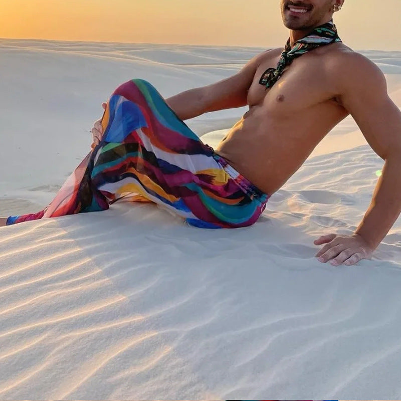 Pantalons de Plage Bohème Multicolores Légers et Confortables – Tailles S à XL 2