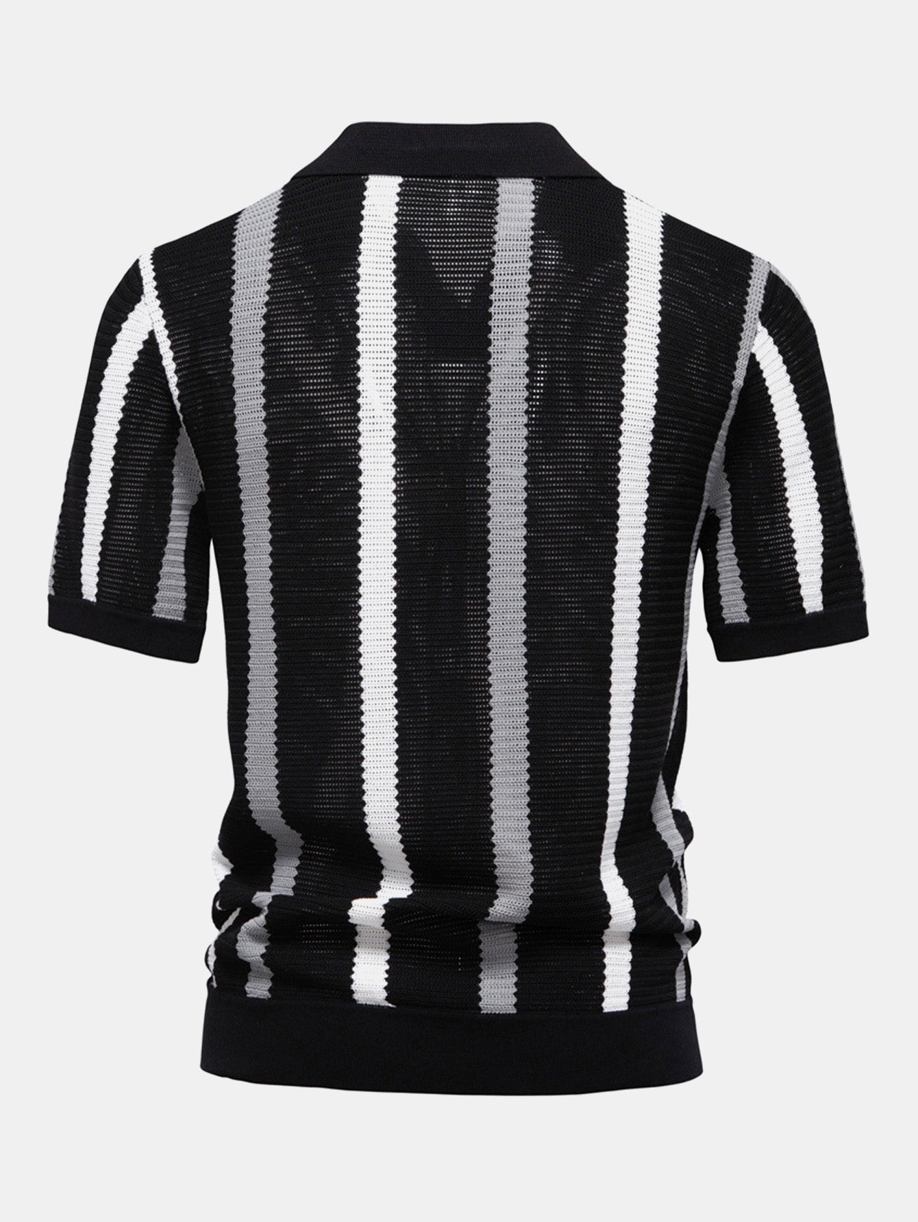 Polo Homme à Rayures Contrastées, Col Classique, Tissu Doux et Respirant – Confort Élégant pour Toutes Occasions 7