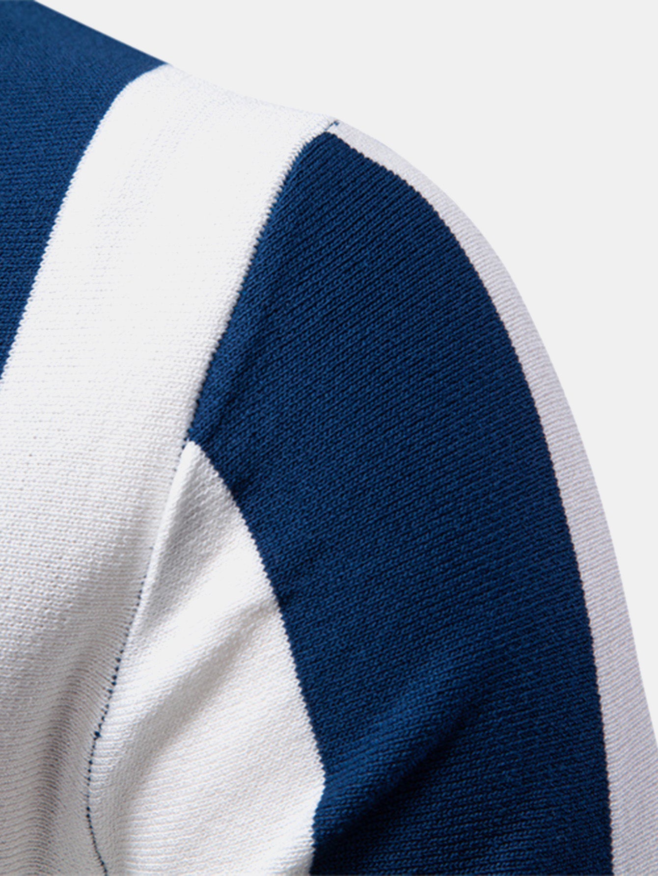 Polo Homme à Rayures en Tricot avec Col Zippé – Tissu Doux, Coupe Régulière et Entretien Facile 8