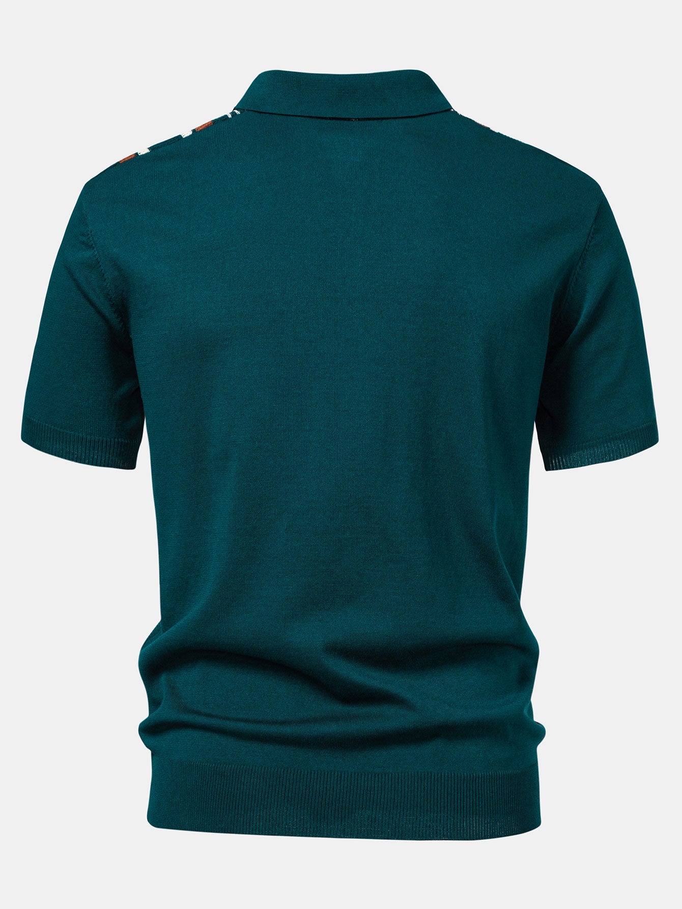 Polo Manche Longue Homme à Rayures en Tricot avec Fermeture Éclair – Confort et Élégance Décontractée 1