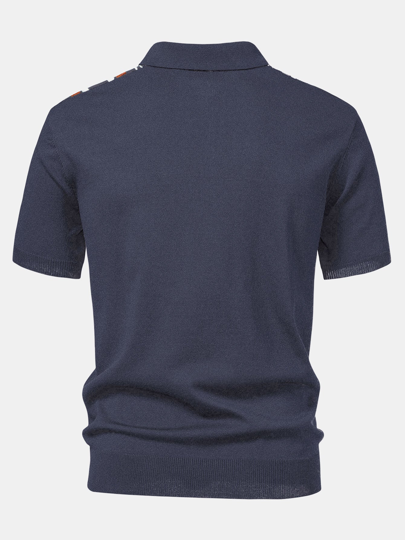 Polo Manche Longue Homme à Rayures en Tricot avec Fermeture Éclair – Confort et Élégance Décontractée 3