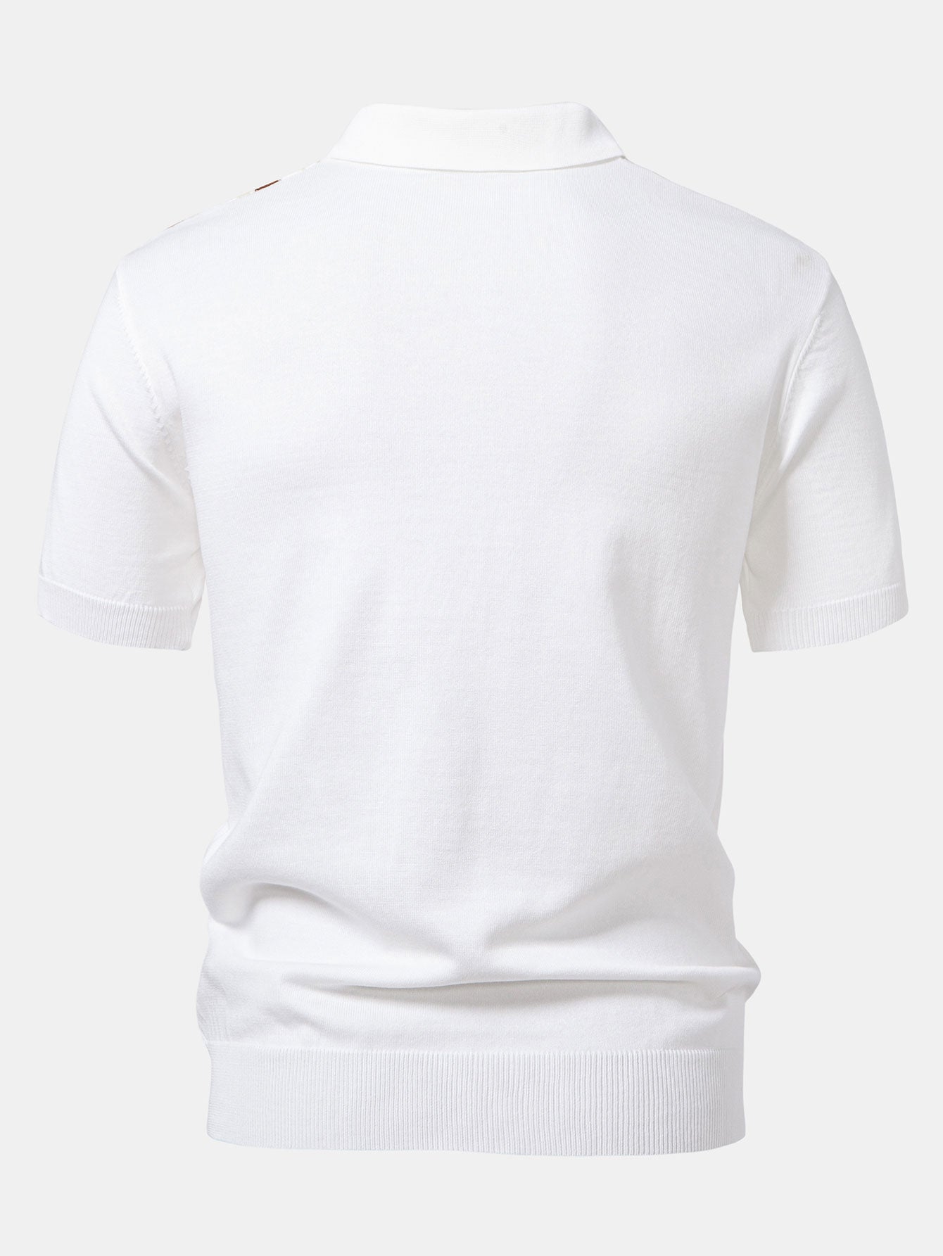 Polo Manche Longue Homme à Rayures en Tricot avec Fermeture Éclair – Confort et Élégance Décontractée 7