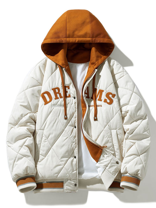 Veste Baseball Matelassée 2 en 1 avec Capuche en Polyester pour Homme et Femme - Confort Optimal, Ajustement Régulier 0