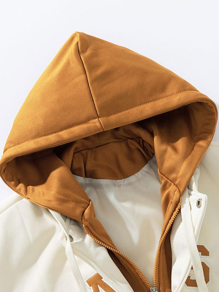 Veste Baseball à Capuche 2 en 1 en Coton pour Homme et Femme - Coupe Relax, Style Décontracté 6