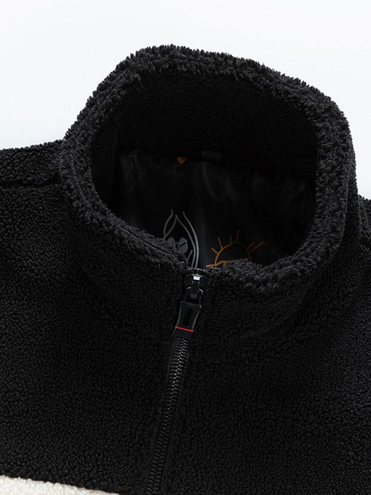 Veste en Polaire Teddy Patchwork Décontractée pour Femme - Douceur et Confort Optimal 4